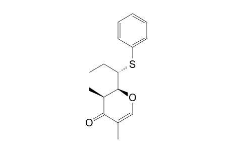 (2R*,2'S*,3R*)-3,5-DIMETHYL-2-[1-(PHENYLTHIO)-PROPYL]-2,3-DIHYDRO-4H-PYRAN-4-ONE