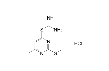 4-(amidinothio)-6-methyl-2-(methylthio)pyrimidine, hydrochloride