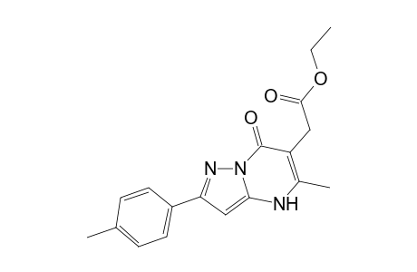 Pyrazolo[1,5-A]pyrimidine-6-acetic acid, 4,7-dihydro-5-methyl-2-(4-methylphenyl)-7-oxo-, ethyl ester