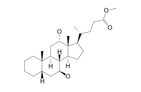 7-BETA,12-ALPHA-DIHYDROXY-5-BETA-CHOLSAEUREMETHYLESTER