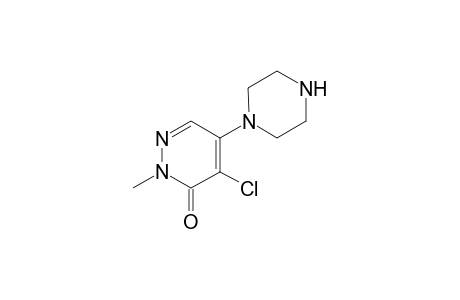 3(2H)-Pyridazinone, 4-chloro-2-methyl-5-(1-piperazinyl)-