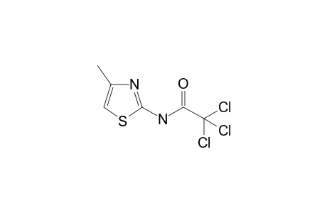 2,2,2-trichloro-N-(4-methyl-1,3-thiazol-2-yl)acetamide