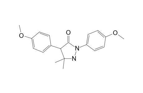 2,4-Bis(p-methoxyphenyl)-5,5-dimethylpyrazolidin-3-one