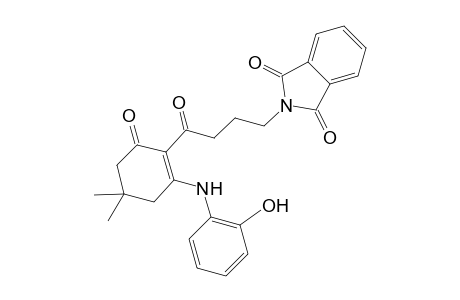 2-[4-[2-(2-hydroxyanilino)-4,4-dimethyl-6-oxo-1-cyclohexenyl]-4-oxobutyl]isoindole-1,3-dione