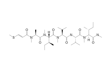 PTERULAMIDE_II;(E)-3-(METHYLTHIO)-PROPENOYL-NME-ALA-NME-ILE-NME-VAL-NH-VAL-NME-ILE-NHME