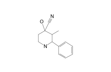 4-Cyano-4-hydroxy-3-methyl-2-phenylpiperidine