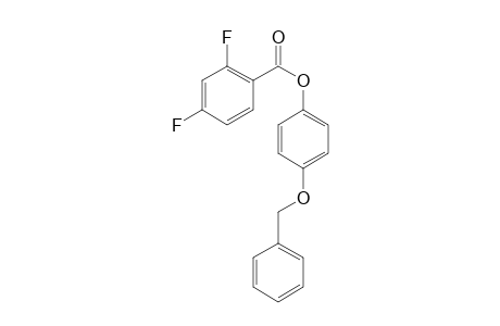 2,4-Difluorobenzoic acid, 4-benzyloxyphenyl ester