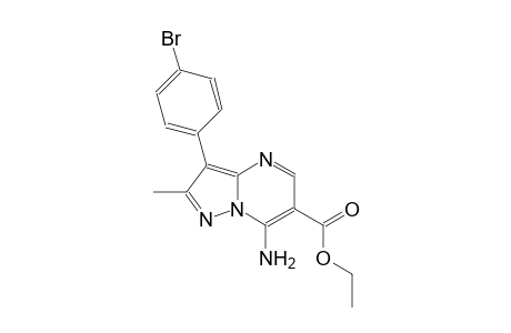 pyrazolo[1,5-a]pyrimidine-6-carboxylic acid, 7-amino-3-(4-bromophenyl)-2-methyl-, ethyl ester