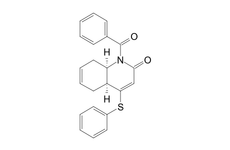 cis-1-Benzoyl-4-(phenylthio)-4a,5,8,8a-tetrahydroquinolin-2-one