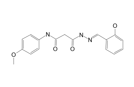 Propanedioic acid, monoamide, monohydrazide, N-(4-methoxyphenyl)-N2-(2-hydroxybenzylideno)-