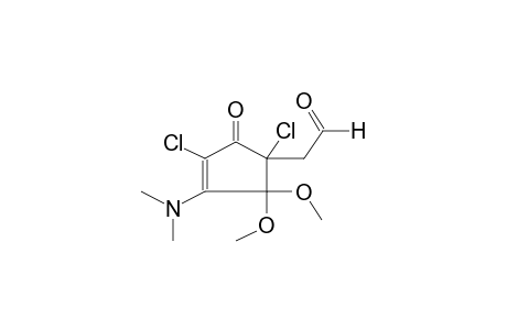 2,5-DICHLORO-3-DIMETHYLAMINO-4,4-DIMETHOXY-5-FORMYLMETHYL-2-CYCLOPENTENONE