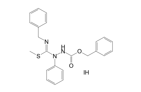 3-[N-benzyl-1-(methylthio)formimidoyl]-3-phenylcarbazic acid, benzyl ester, monohydroiodide