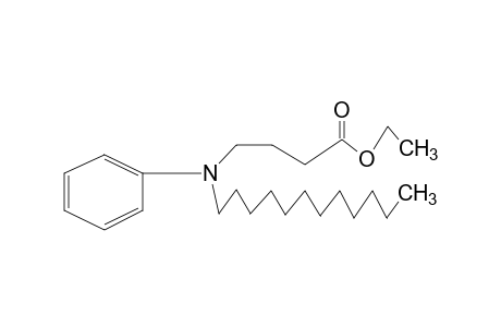 4-(N-dodecylanilino)butyric acid, ethyl ester