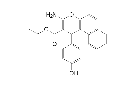 3-Amino-1-(4-hydroxy-phenyl)-1H-benzo[f]chromene-2-carboxylic acid ethyl ester
