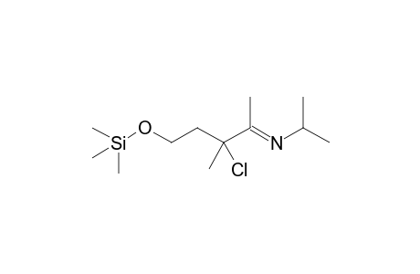 N-[3-Chloro-3-methyl-5-((trimethylsilyl)oxy)-2-pentylidene]isopropylamine