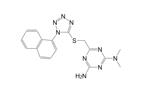 N~2~,N~2~-dimethyl-6-({[1-(1-naphthyl)-1H-tetraazol-5-yl]sulfanyl}methyl)-1,3,5-triazine-2,4-diamine
