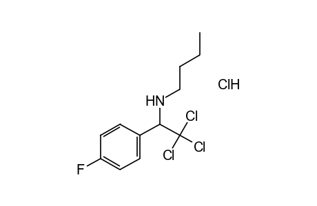 N-BUTYL-p-FLUORO-alpha-(TRICHLOROMETHYL)BENZYLAMINE, HYDROCHLORIDE