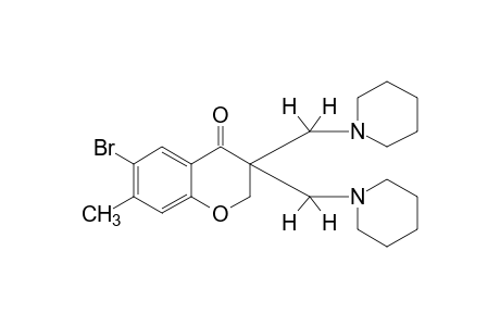 3,3-BIS(PIPERIDINOMETHYL)-6-BROMO-7-METHYL-4-CHROMANONE