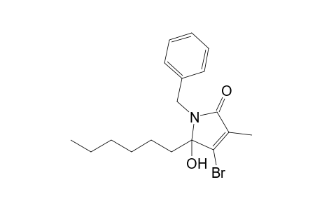 4-Bromo-1-benzyl-5-n-hexyl-5-hydroxy-3-methylpyrrol-2(5H)-one