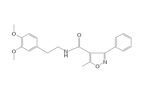 N-(3,4-dimethoxyphenethyl)-5-methyl-3-phenyl-4-isoxazolecarboxamide