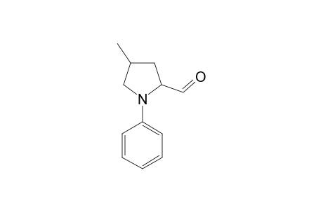 N-Phenyl-4-methylpyrrolidine-2-carbaldehyde;major