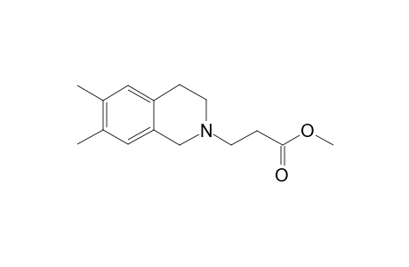 Methyl 3-(1,2,3,4-tetrahydro-6,7-dimethyl-2-isoquinolyl)propionate