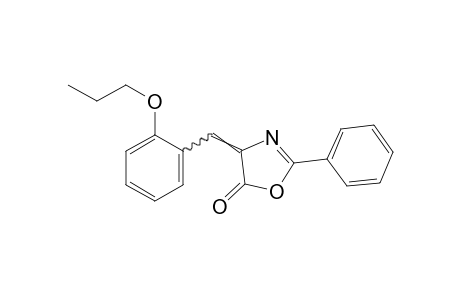 2-phenyl-4-(o-propoxybenzylidene)-2-oxazolin-5-one