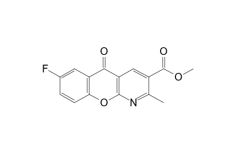 7-FLUORO-2-METHYL-5-OXO-5H-[1]BENZOPYRANO[2,3-b]PYRIDINE-3-CARBOXYLIC ACID, METHYL ESTER