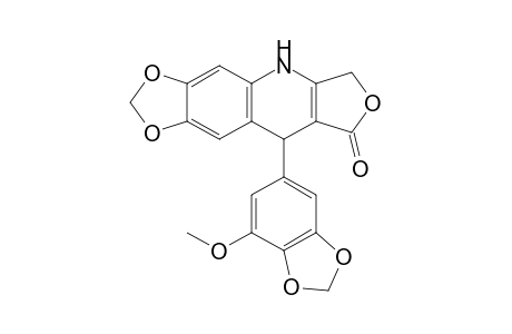 9-(7-Methoxy-1,3-benzodioxol-5-yl)-6,9-dihydro[1,3]dioxolo[4,5-g]furo[3,4-b]quinolin-8(5H)-one