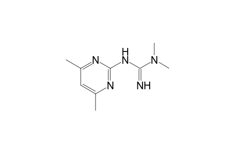1,1-dimethyl-3-(4,6-dimethyl-2-pyrimidinyl)guanidine