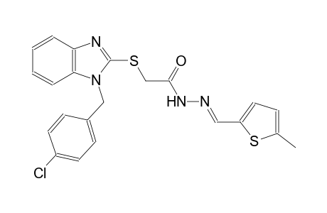 acetic acid, [[1-[(4-chlorophenyl)methyl]-1H-benzimidazol-2-yl]thio]-, 2-[(E)-(5-methyl-2-thienyl)methylidene]hydrazide