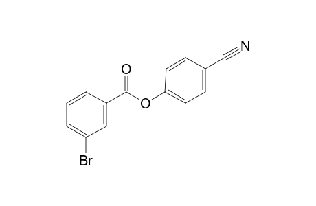 3-Bromobenzoic acid, 4-cyanophenyl ester