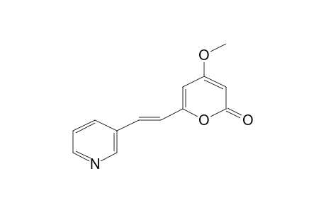 Pyran-2-one, 4-methoxy-6-[2-(3-pyridyl)ethenyl]-, (E)-
