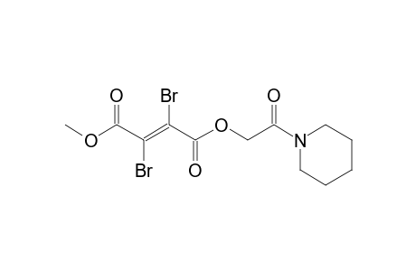 (E)-2,3-dibromobut-2-enedioic acid O1-(2-keto-2-piperidino-ethyl) ester O4-methyl ester