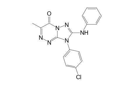 8-(4-Chlorophenyl)-7-(phenylamino)-3-methyl-8H-1,2,4-triazolo[5,1-c][1,2,4]triazin-4-one