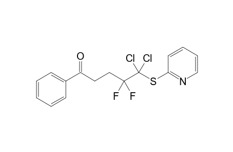 1,1-Dichloro-2,2-difluoro-5-phenyl-1-(2-pyridylthio)pentan-5-one