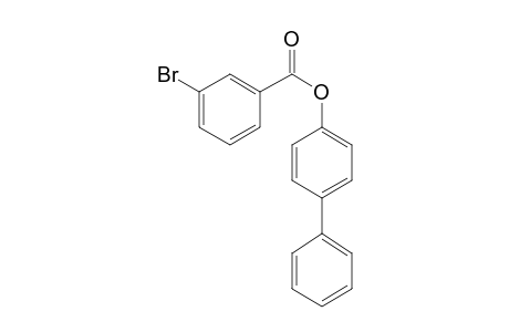 3-Bromobenzoic acid, 4-biphenyl ester