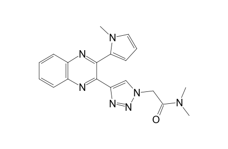 N,N-Dimethyl-2-(4-(3-(1-methyl-1H-pyrrol-2-yl)quinoxalin-2-yl)-1H-1,2,3-triazol-1-yl)acetamide