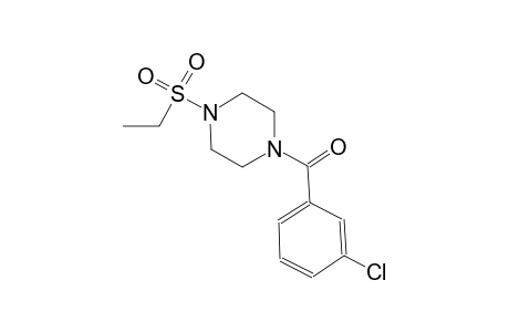 piperazine, 1-(3-chlorobenzoyl)-4-(ethylsulfonyl)-