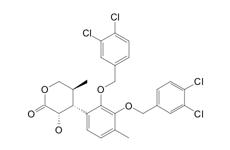 (2S,3R,4S)-3-[2,3-Bis(3,4-dichlorobenzyloxy)-4-methylphenyl]-2-(hydroxy)-4-methyl-.delta.-valerolactone