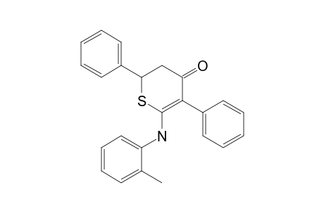 6-(2-Methylanilino)-2,5-diphenyl-2,3-dihydrothiopyran-4-one