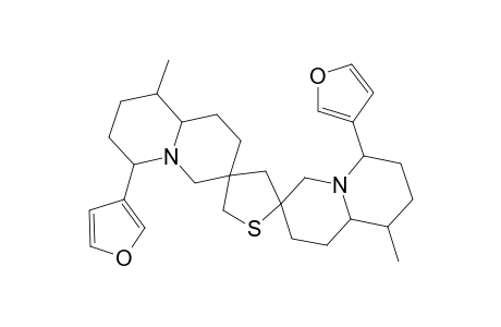 Neothiobinupharidine, (7S,13S)-