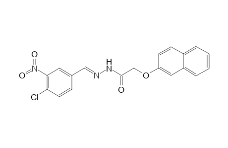 N-[(E)-(4-chloranyl-3-nitro-phenyl)methylideneamino]-2-naphthalen-2-yloxy-ethanamide