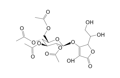 (2-(1,2-Dihydroxy-ethyl)-4-hydroxy-5-oxo-2,5-dihydro-furan-3-yl)-2,3,4,6-tetra-O-acetyl-b-d-glucopyranoside