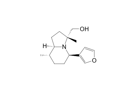 [3R-(3.alpha.,5.beta.,8.alpha.,8a.alpha.)]-5-(3-furanyl)octahydro-3,8-dimethyl-3-indolizinemethanol