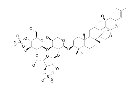 JUJUBOGENIN-3-O-ALPHA-L-ARABINOFURANOSYL-(1->2)-[BETA-D-GLUCOPYRANOSYL-(1->3)-ALPHA-L-ARABINOPYRANOSIDE-3'',4'''-DI-O-SULFATE