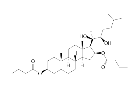(20S,22S)-3.beta.,16.beta.-Dibutyryloxycholestane-20,22-diol