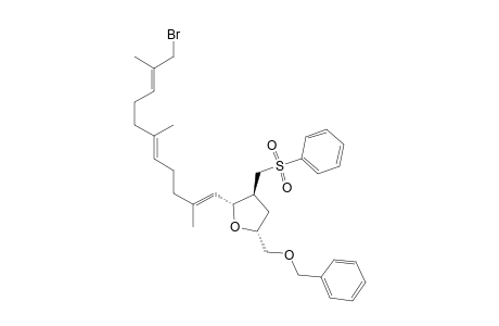 (S,R,R)-2-(2,6,10-Trimethyl-11-bromo-1(E),5(E),9)E)-tridecatrienyl)-3-[(phenylsulfonyl)methyl]-5-[(phenylmethoxy)methyl]-2,3,4,5-tetrahydrofuran