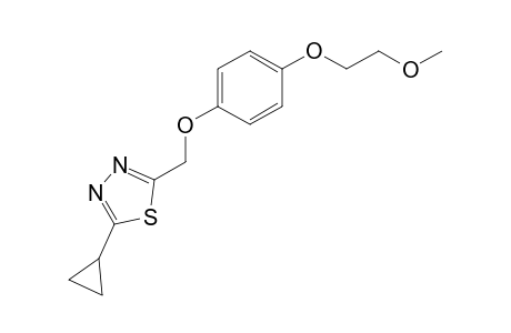 1,3,4-Thiadiazole, 2-cyclopropyl-5-[[4-(2-methoxyethoxy)phenoxy]methyl]-