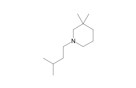 3,3-dimethyl-1-isopentylpiperidine